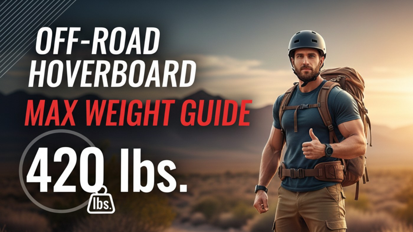 Off Road HOVERBOARD<sup>&reg;</sup> Max Weight Guide 420 lbs