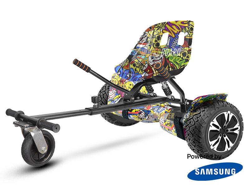 Drifter Pro Urban Graffiti with Urban Graffiti Suspension Kart By HOVERBOARD