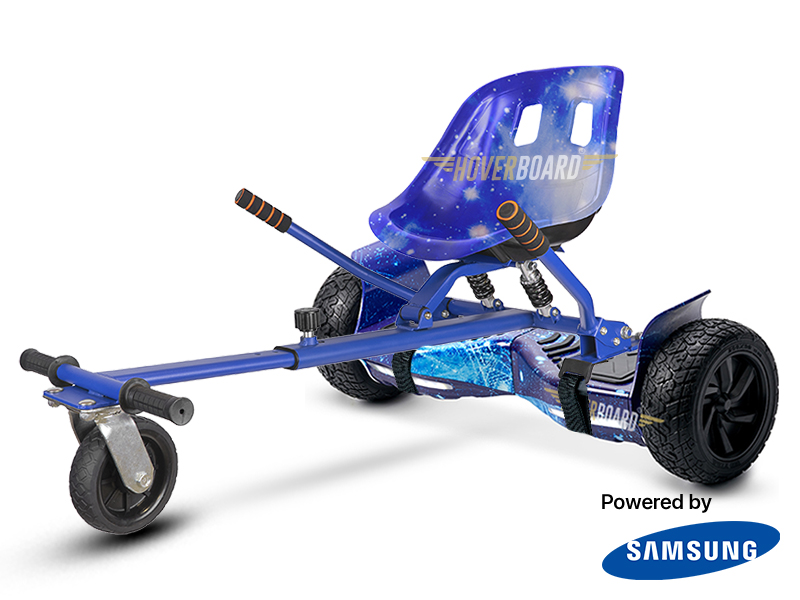 Drifter Blue Galaxy with Blue Galaxy Suspension Kart By HOVERBOARD