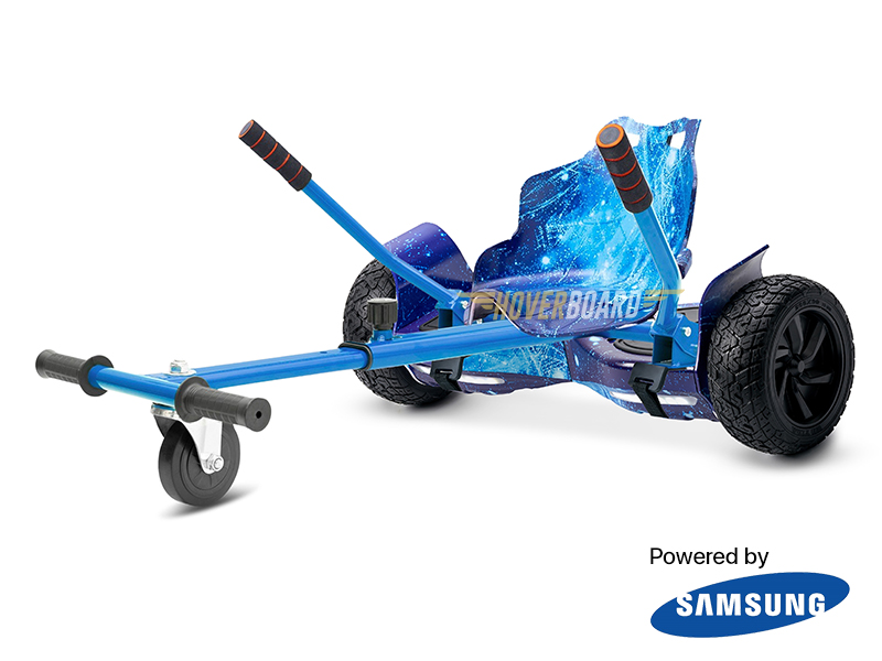 Drifter Blue Galaxy with Blue Galaxy Kart By HOVERBOARD