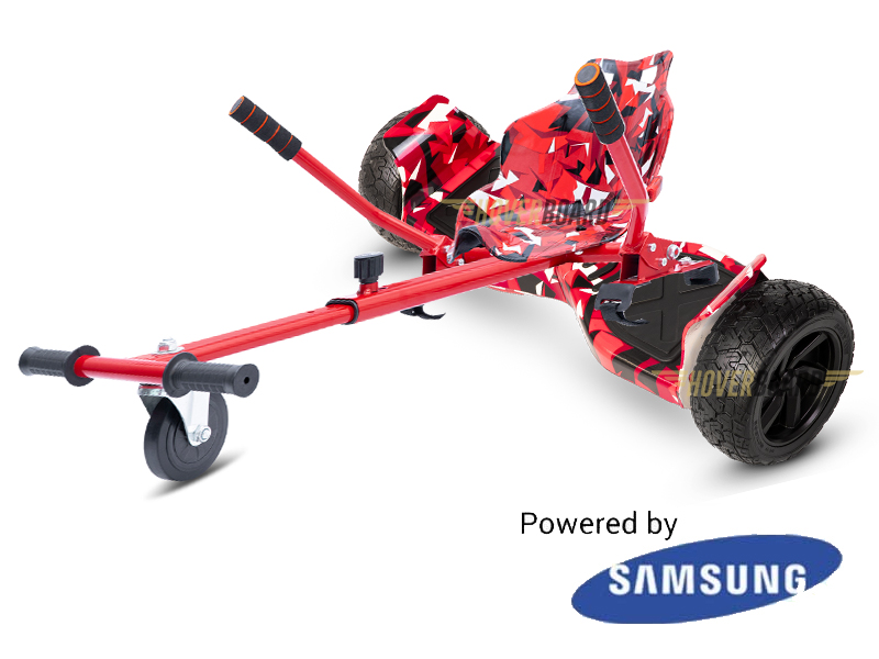 Drifter Red Camo with Red Camo Kart By HOVERBOARD