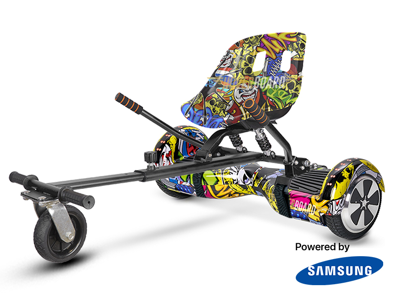 Fly Plus Urban Graffiti With Graffiti Suspension Hoverkart By Hoverboard