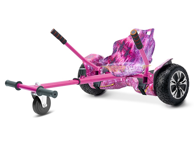 Drifter Pro Pink Galaxy with Pink Galaxy Kart By HOVERBOARD