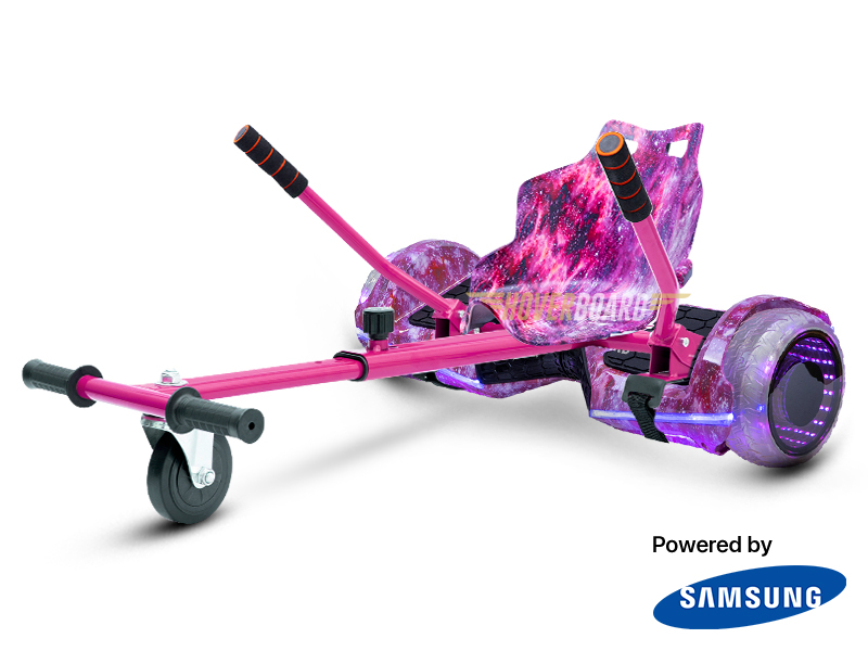 TREK Pink Galaxy With Pink Galaxy Kart By HOVERBOARD