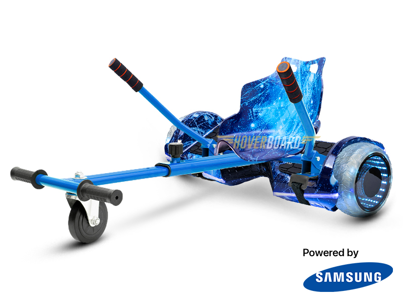 TREK Blue Galaxy With Blue Galaxy Kart By HOVERBOARD