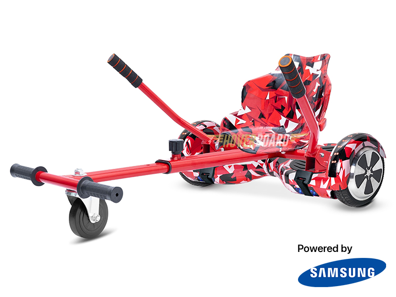 FLY Plus Red Camo With Kart Deal By HOVERBOARD