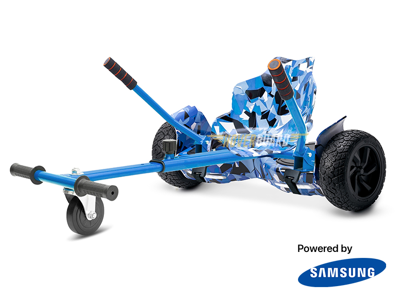 Drifter Blue Camo with Blue Camo Kart By HOVERBOARD