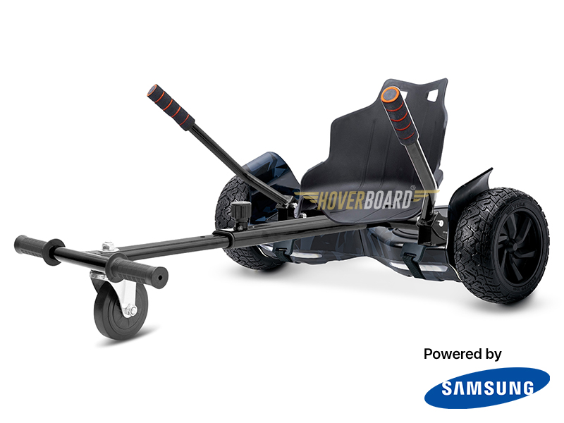 Drifter Black Urban Camo with Black Kart By Hoverboard