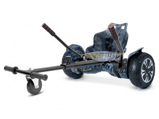 Drifter Pro Black Camo With Black Camo Kart By HOVERBOARD