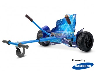 Drifter Blue Galaxy with Blue Galaxy Kart By HOVERBOARD